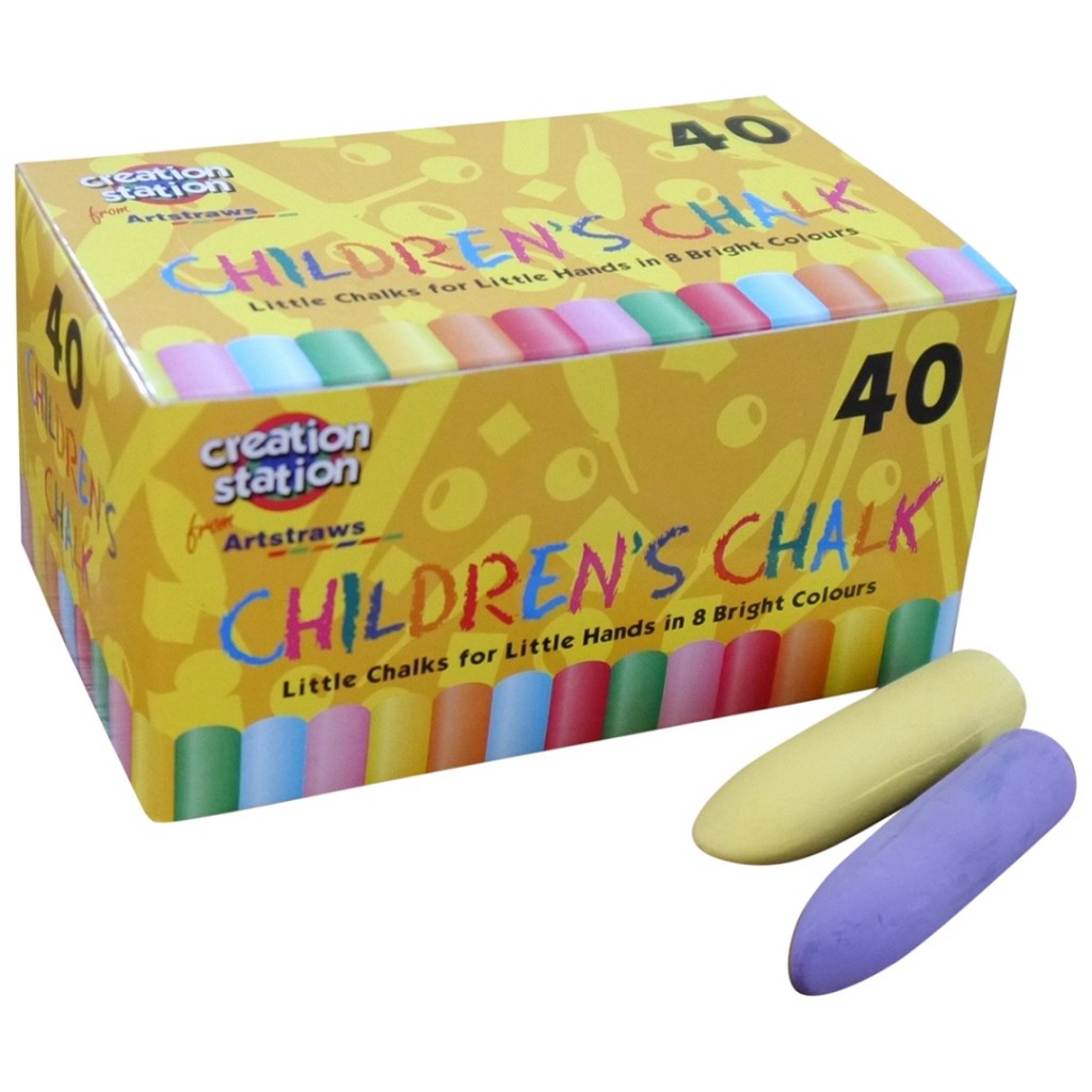 chunky chalks with tapered tops Painting & Colouring-AM551 Children's Chalks 